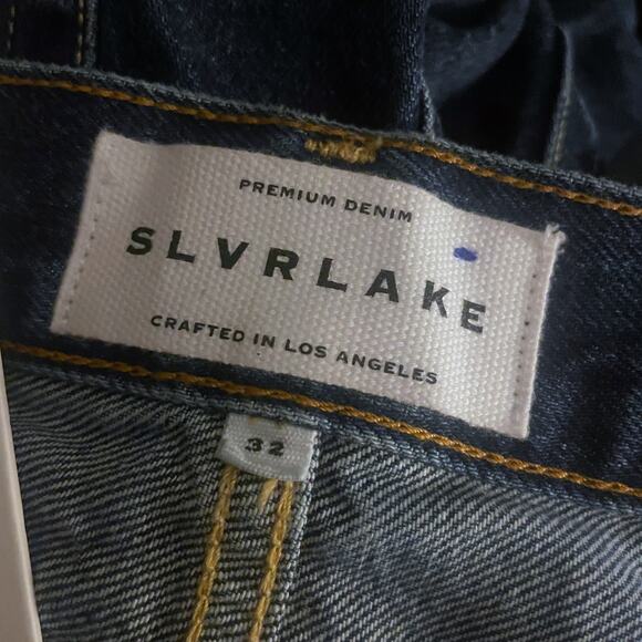 SLVRLAKE Sophie Evermore Mid Rise Straight Jeans Size 32 Denim Blue EUC - Picture 11 of 11
